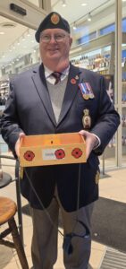 Gerard Buckley fundraising for Remembrance 
Day 